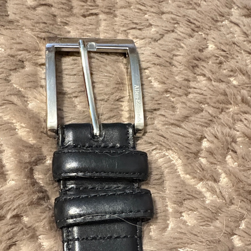 Allen Edmonds Black Leather Belt